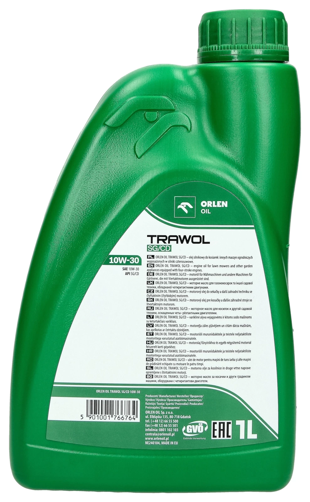 Масло для газонокосилок Orlen TRAWOL 10W-30, 1 л