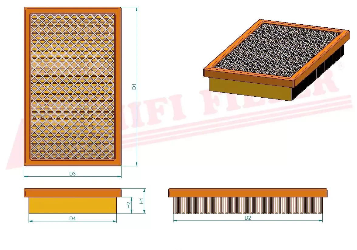 Салонный фильтр HIFI FILTER SC 90297
