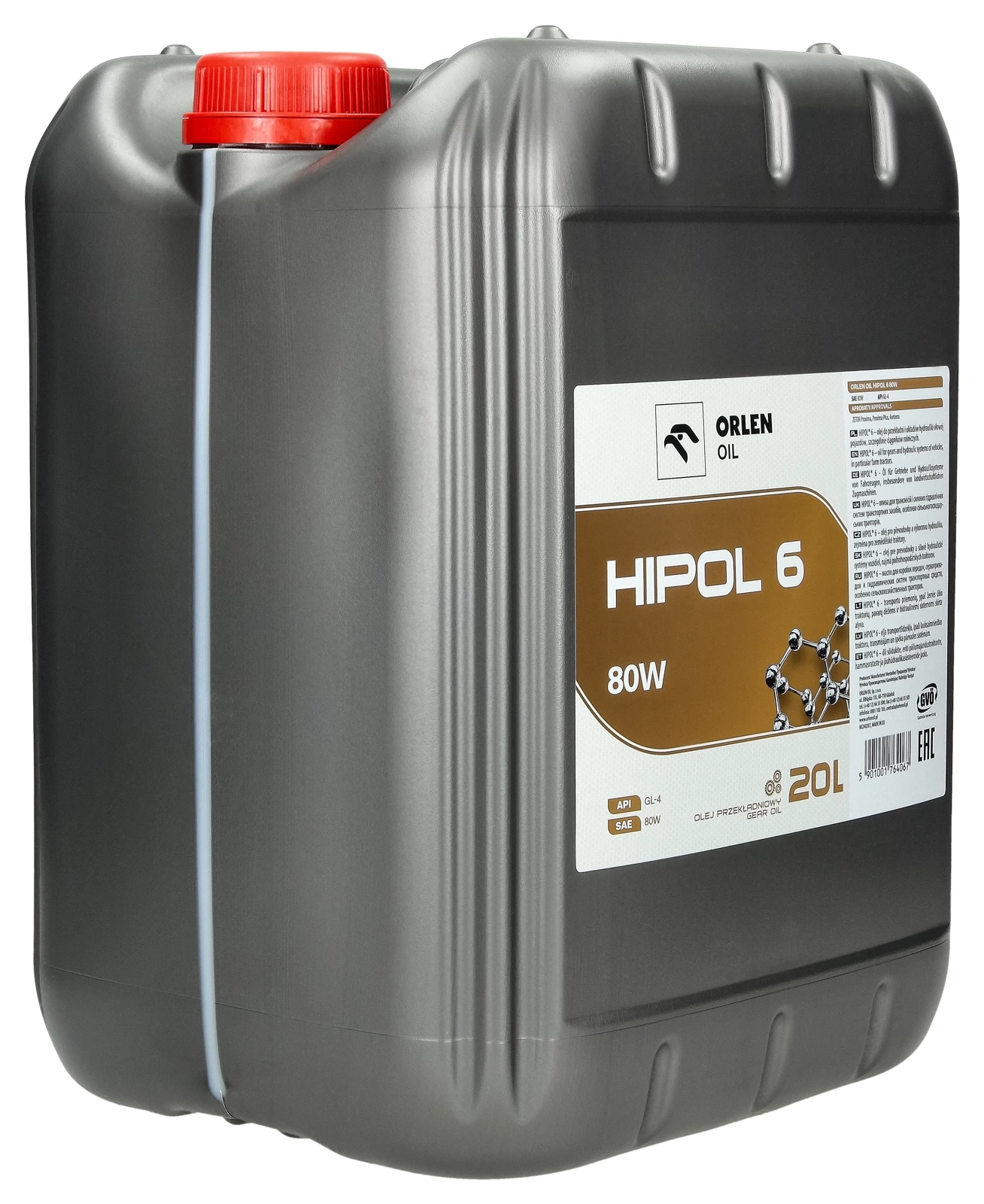 Трансмиссионное масло Orlen HIPOL 6 GL-4 80W 20 л