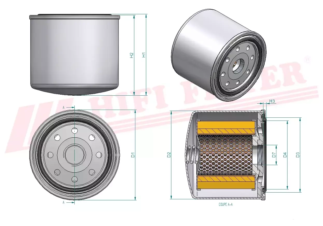 Топливный фильтр HIFI FILTER FT 6245