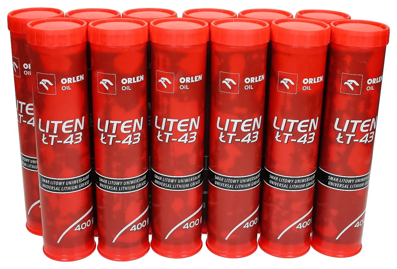 12 упаковок литиевой смазки Orlen Liten lt-43, 400 г