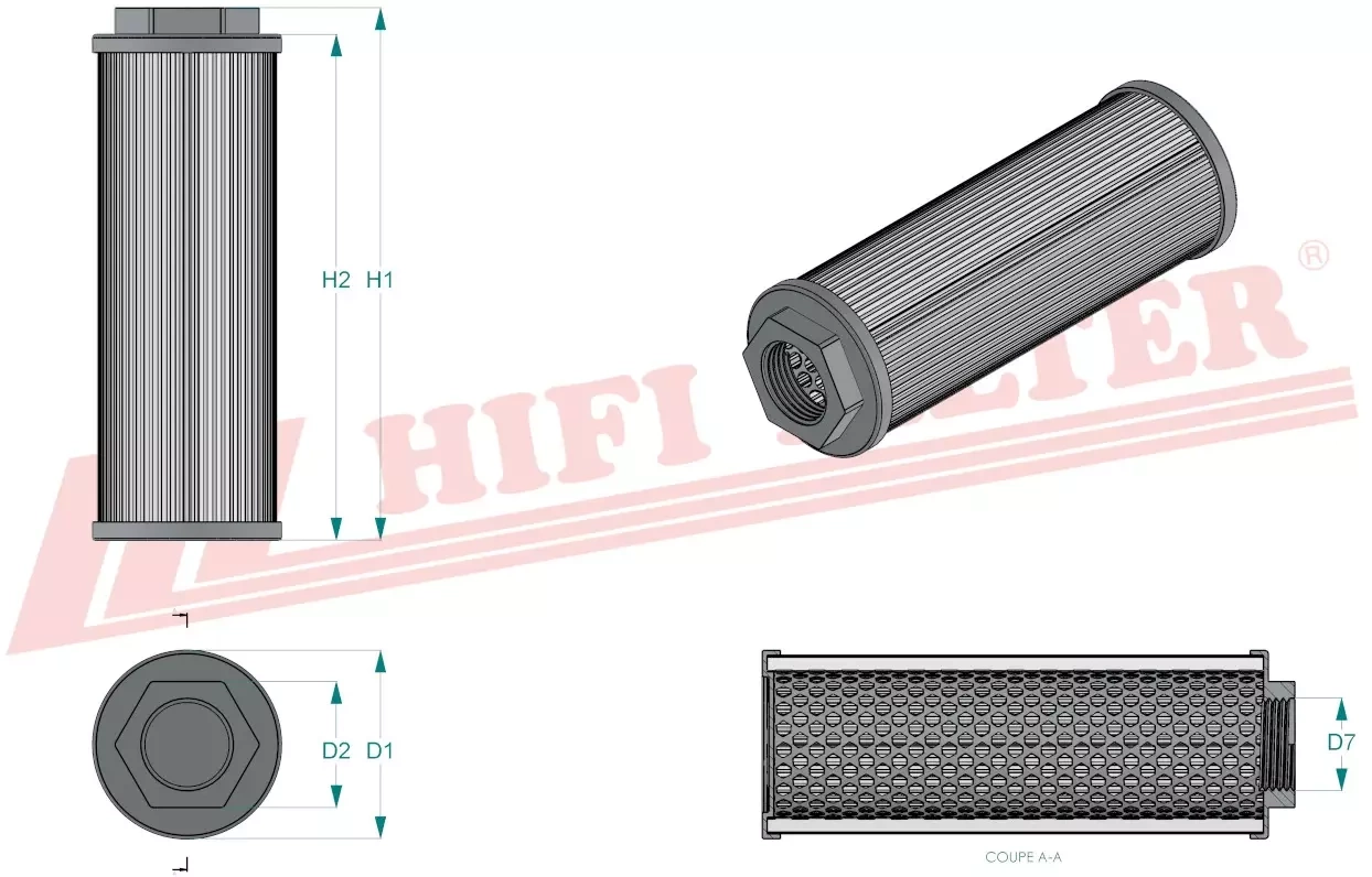 Гидравлический масляный фильтр HIFI FILTER SH 77644