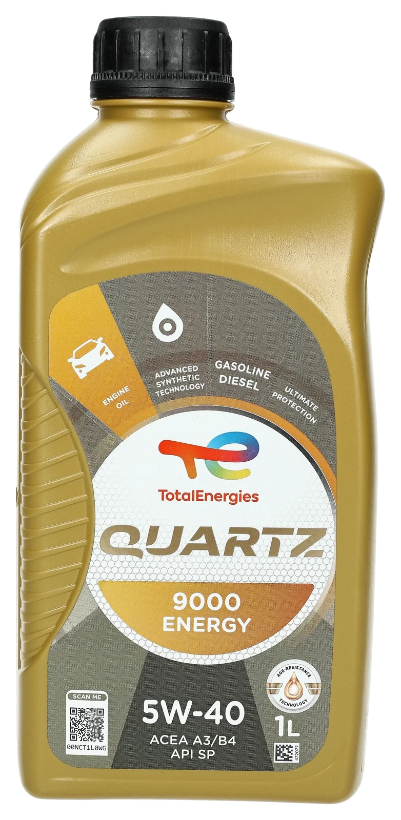 Моторное масло Total Quartz 9000 Energy 5W-40, 1 л