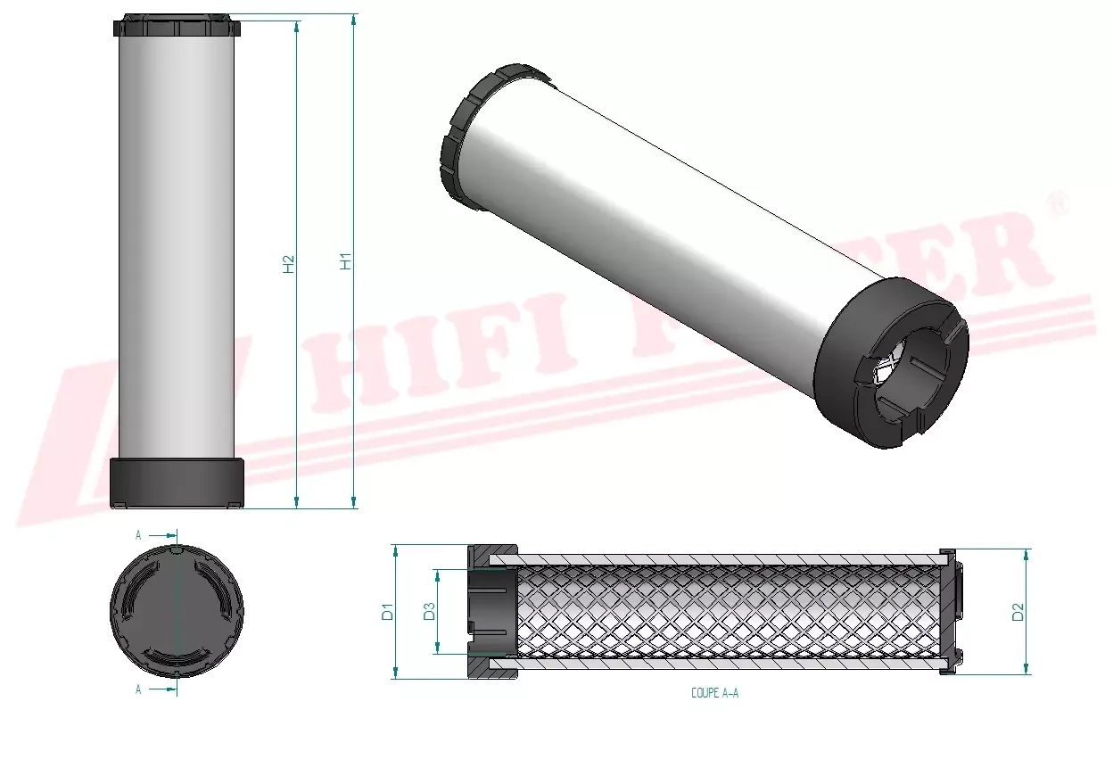 Воздушный фильтр HIFI FILTER SA 16203