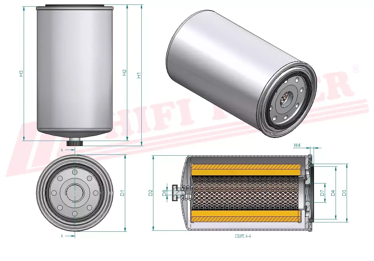 Топливный фильтр HIFI FILTER SN 70391