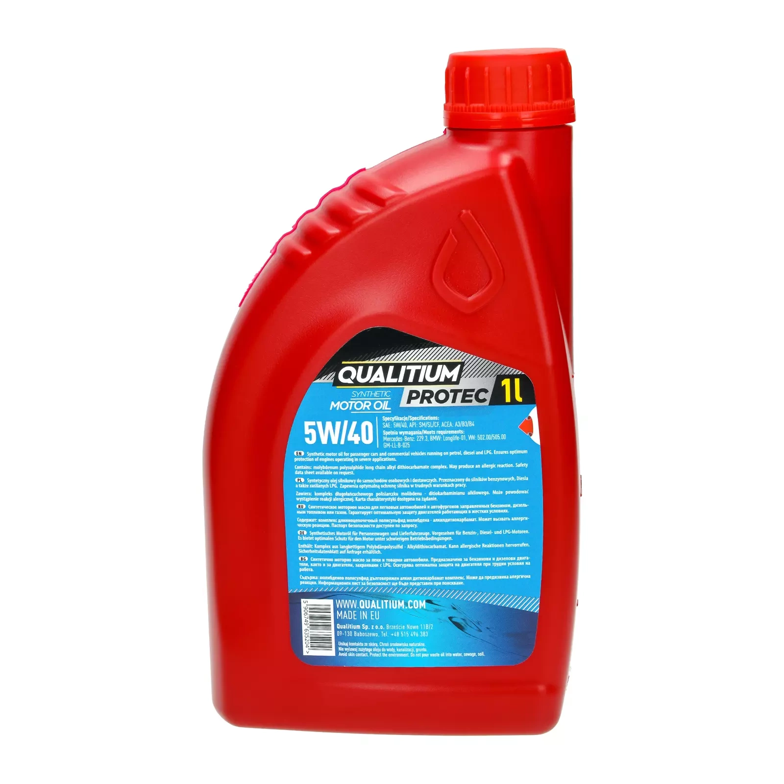 Моторное масло Qualitium Protec 5W-40, 1 л