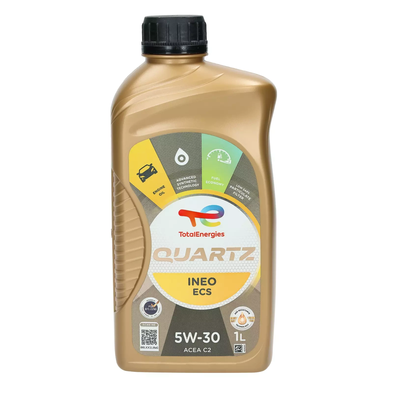 Моторное масло Total Quartz INEO ECS 5W - 30, 1 л