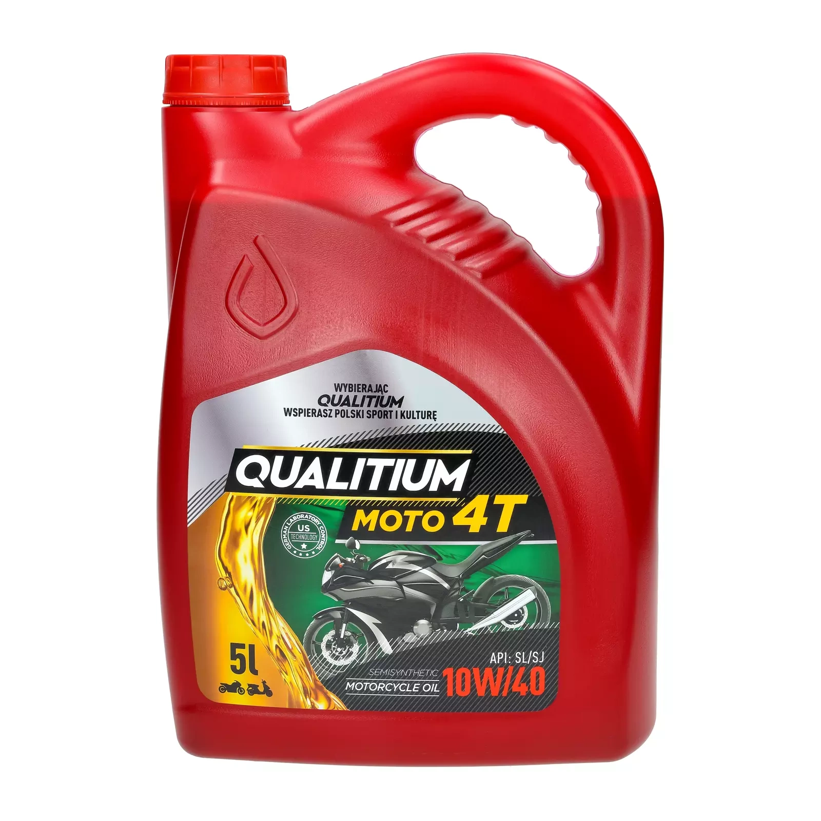 Моторное масло Qualitium Moto 4T 10W-40, 5 л