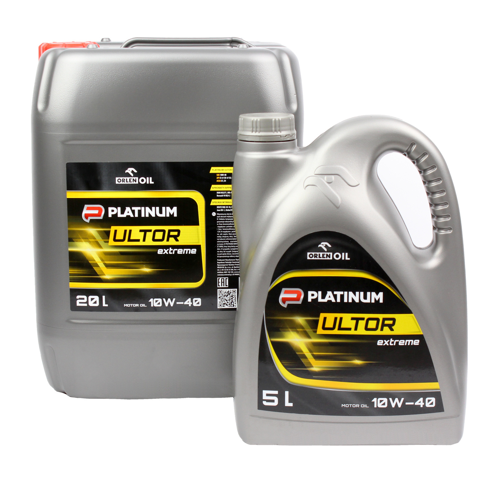 Моторное масло Orlen Platinum ULTOR Extreme 10W-40, 20 л + 5 л