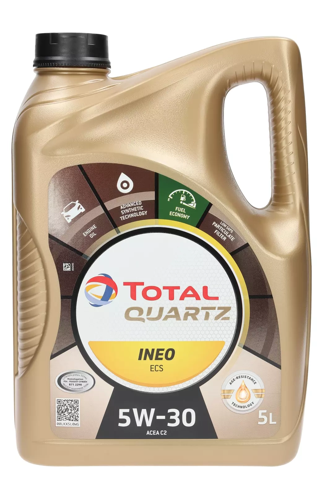 Моторное масло Total Quartz INEO ECS 5W-30, 5 л