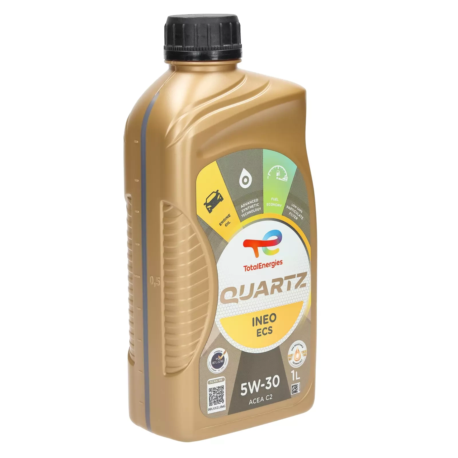Моторное масло Total Quartz INEO ECS 5W - 30, 1 л