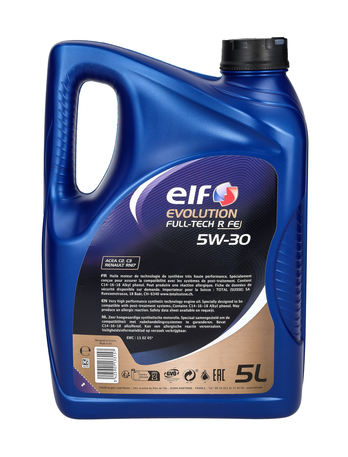 Моторное масло Elf Evolution Full-Tech R 5W-30, 5 л