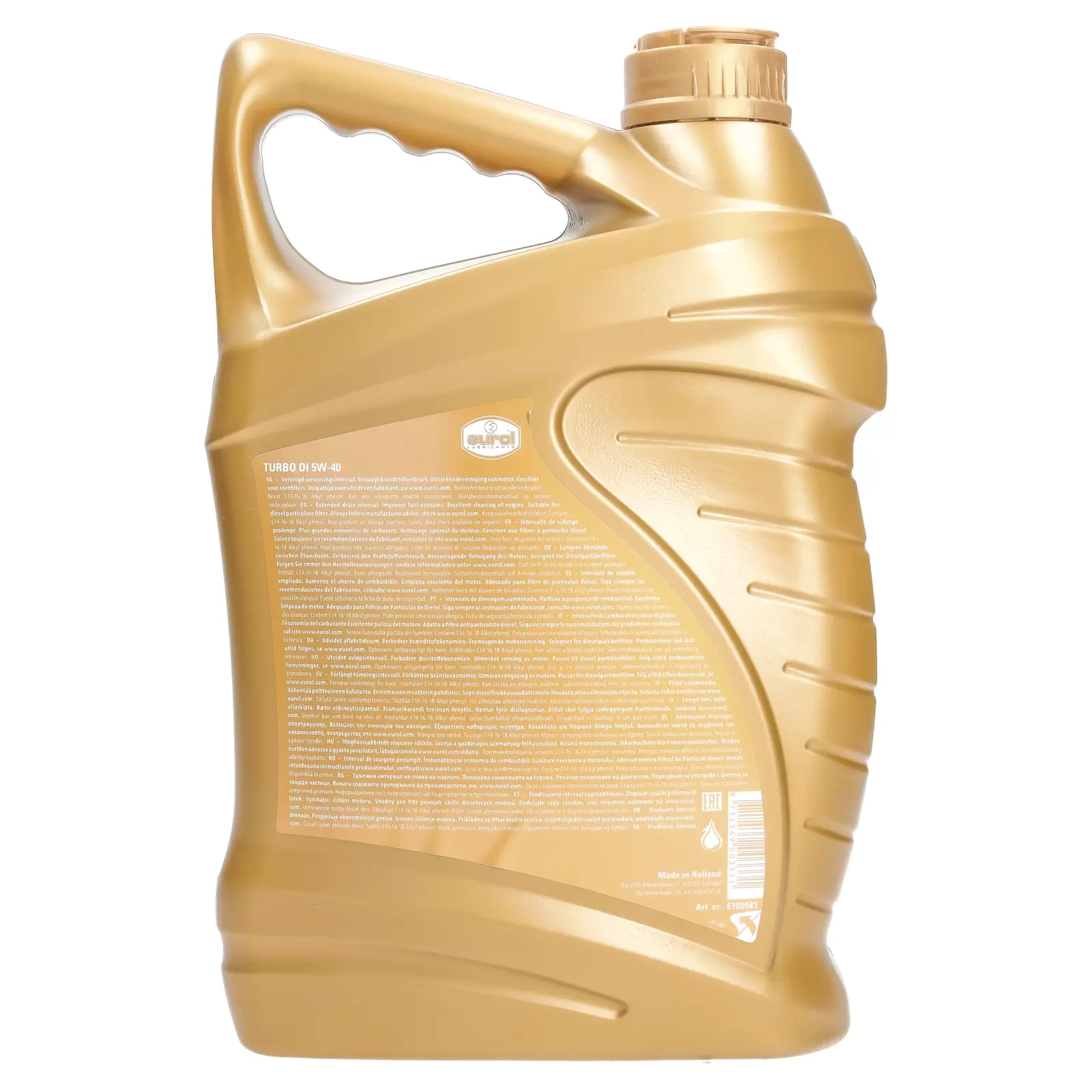 Моторное масло Eurol Turbo DI 5W-40, 5 л