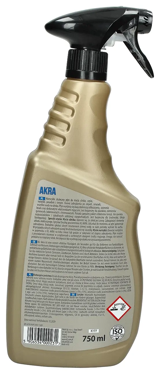 Жидкость для мойки двигателя K2 AKRA, 750 мл