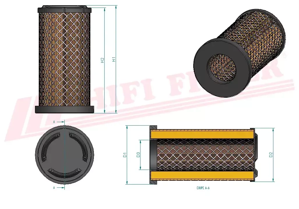 Воздушный фильтр HIFI FILTER SA 16127
