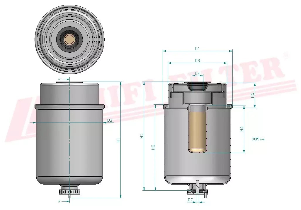 Топливный фильтр HIFI FILTER SN 70151