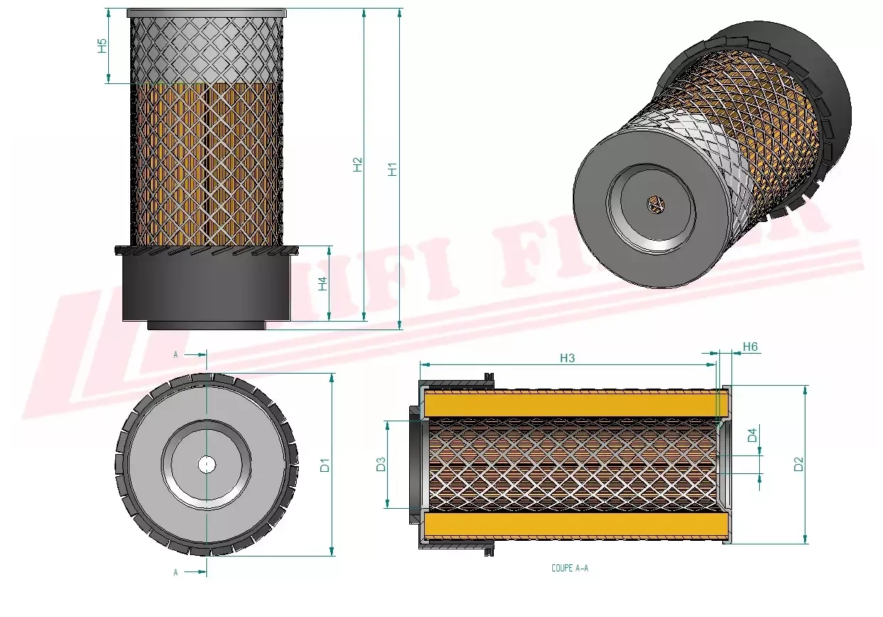 Воздушный фильтр HIFI-фильтр SA 10769 к