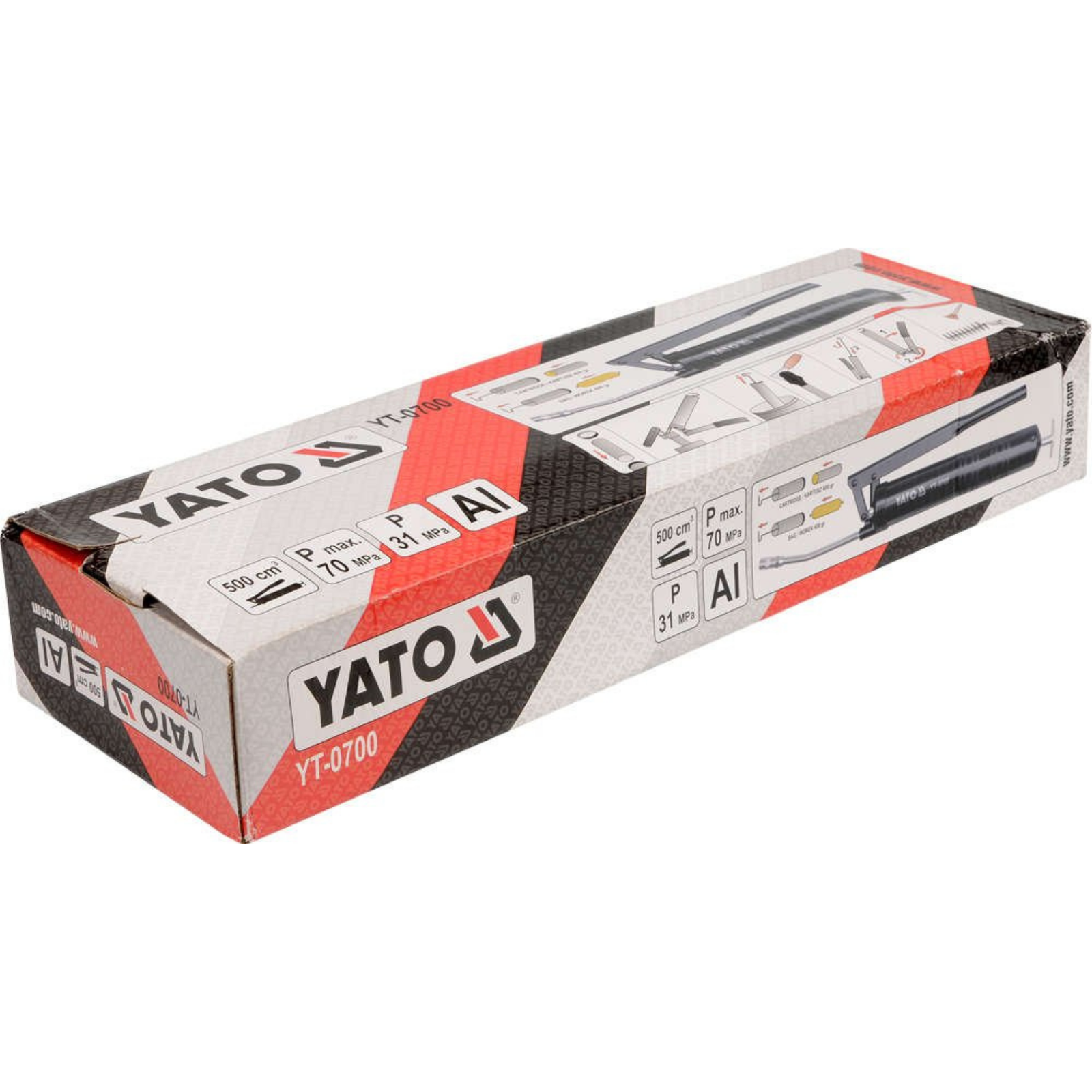 Ручной лубрикатор для картриджей объемом 500 см3 YATO (YT-0700)