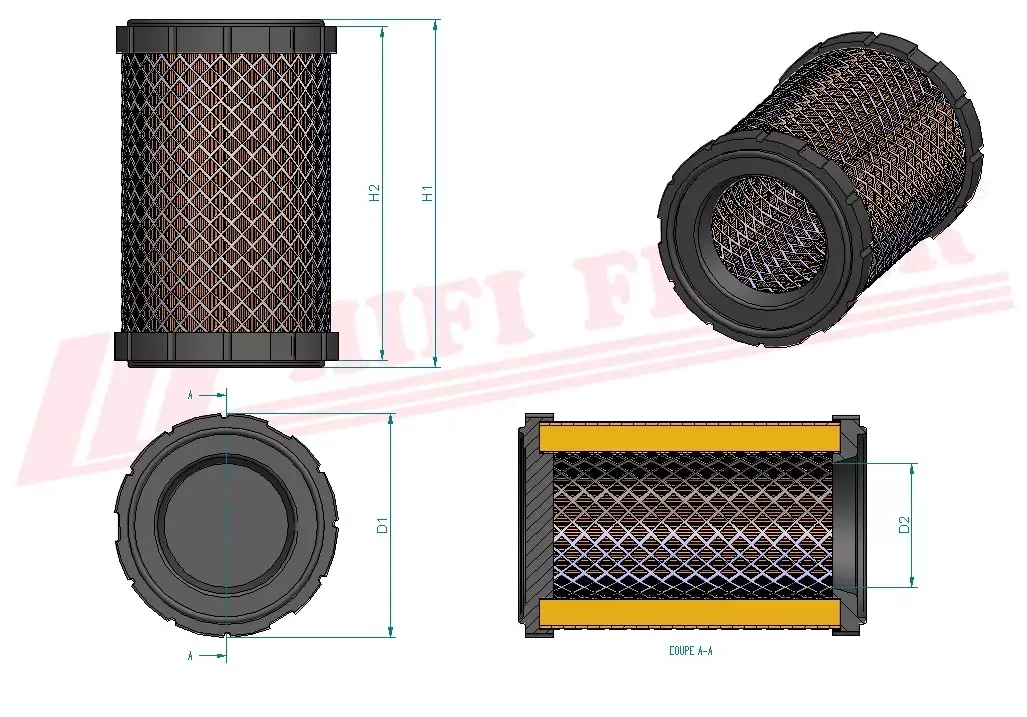 Воздушный фильтр HIFI FILTER SA 16580