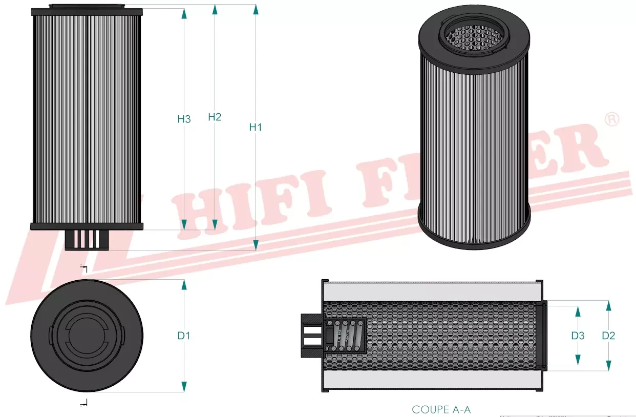Гидравлический масляный фильтр HIFI FILTER SH 74411