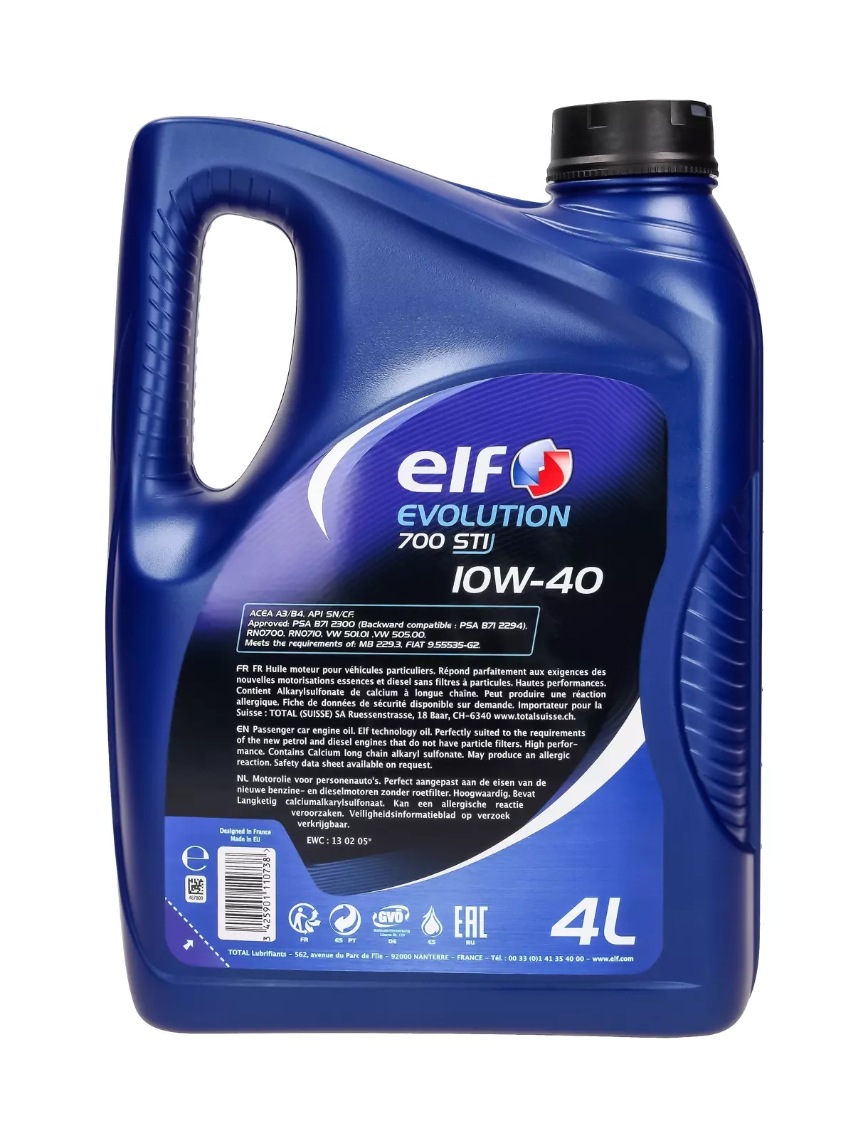 Моторное масло Elf Evolution 700 STI 10W-40 4 л