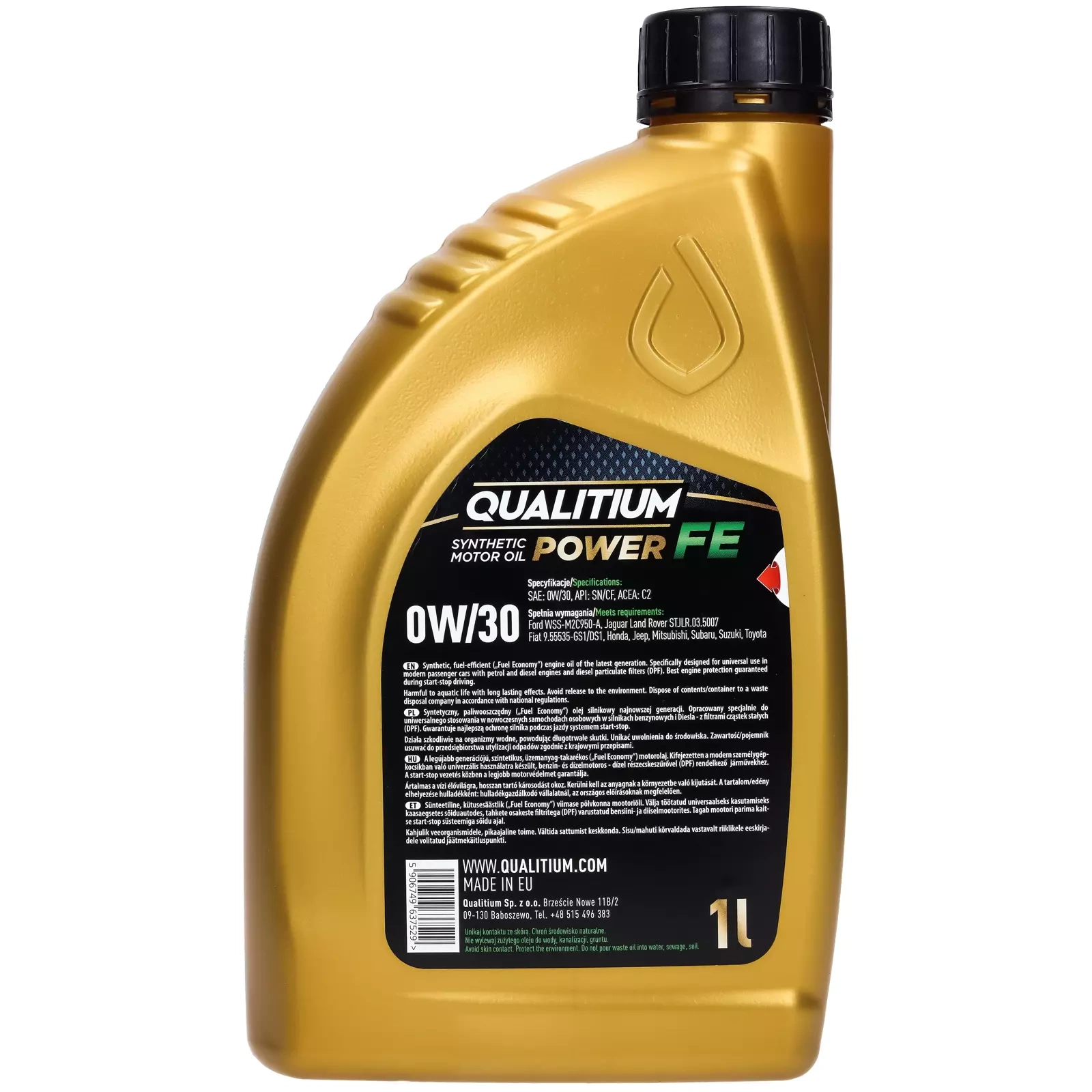Моторное масло Qualitium Power FE 0W - 30, 1 л