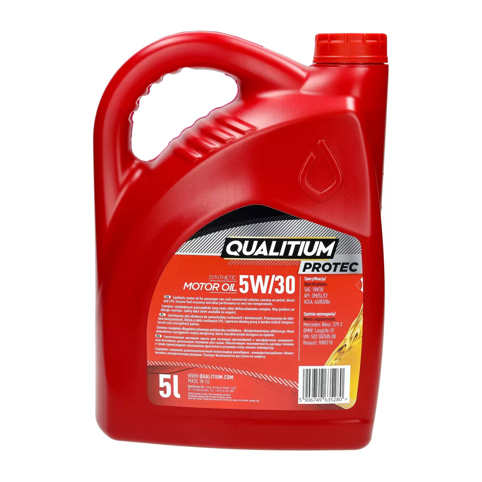 Моторное масло Qualitium Protec 5W-30, 5 л
