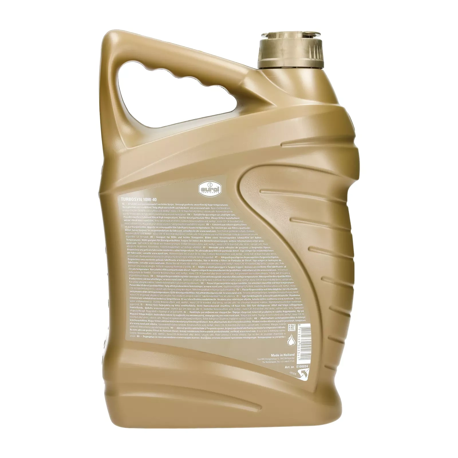 Моторное масло Eurol Turbosyn 10W-40, 5 л
