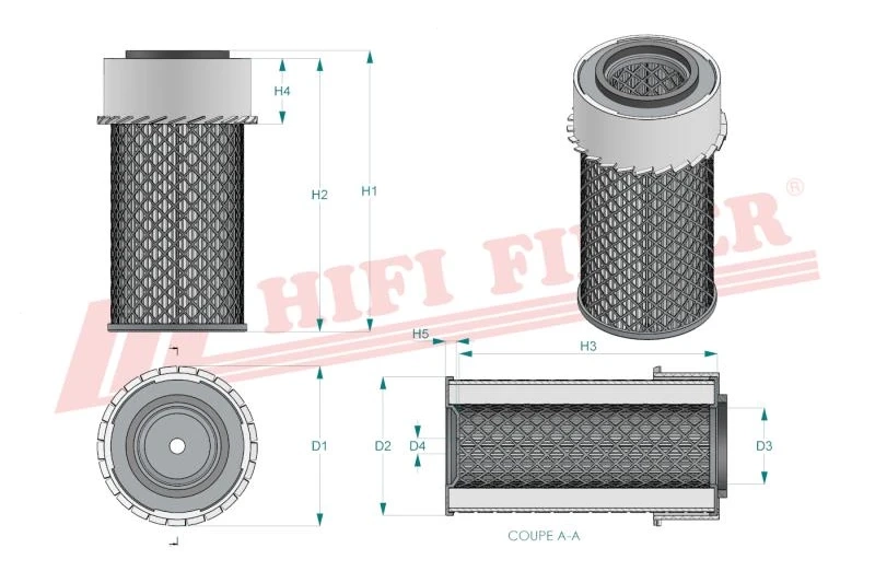 Воздушный фильтр HIFI-фильтр SA 10387 к
