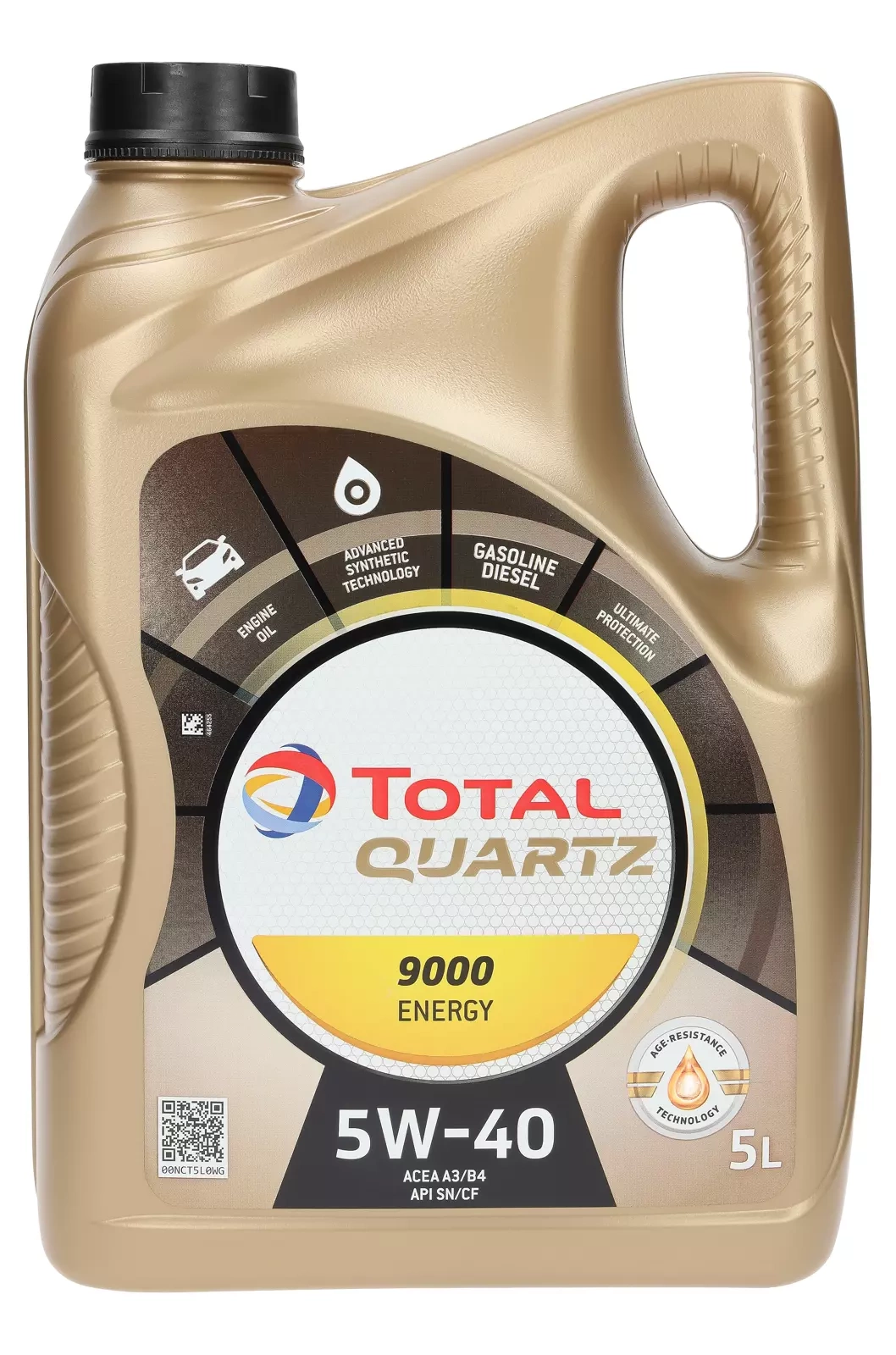 Моторное масло Total Quartz 9000 Energy 5W-40, 5 л