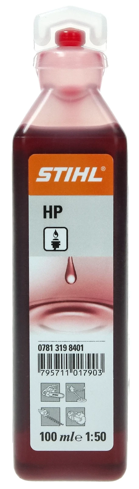 Масло для бензина STIHL HP красное 1:50, 100 мл