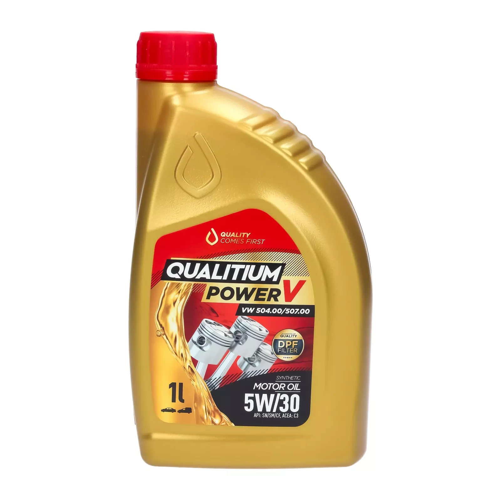 Моторное масло Qualitium Power V 5W - 30, 1 л