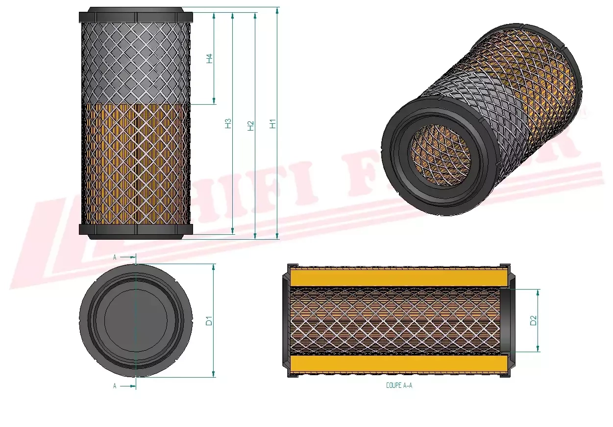 Воздушный фильтр HIFI FILTER SA 16125