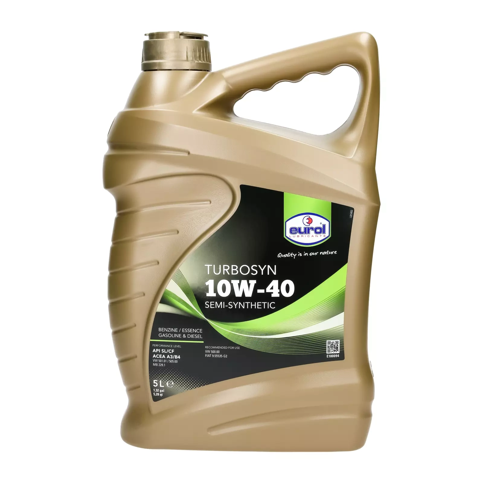 Моторное масло Eurol Turbosyn 10W-40, 5 л