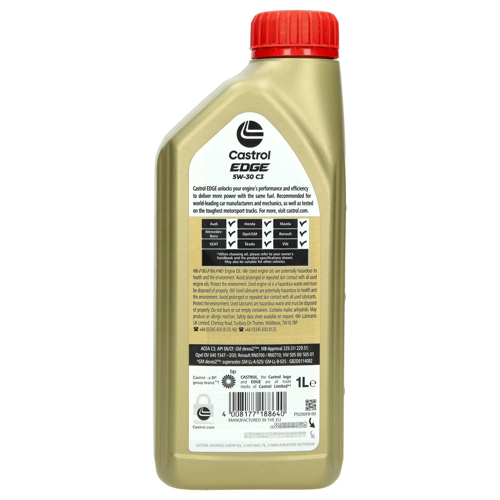 Моторное масло Castrol Edge Titanium C3 5W-30, 1 л