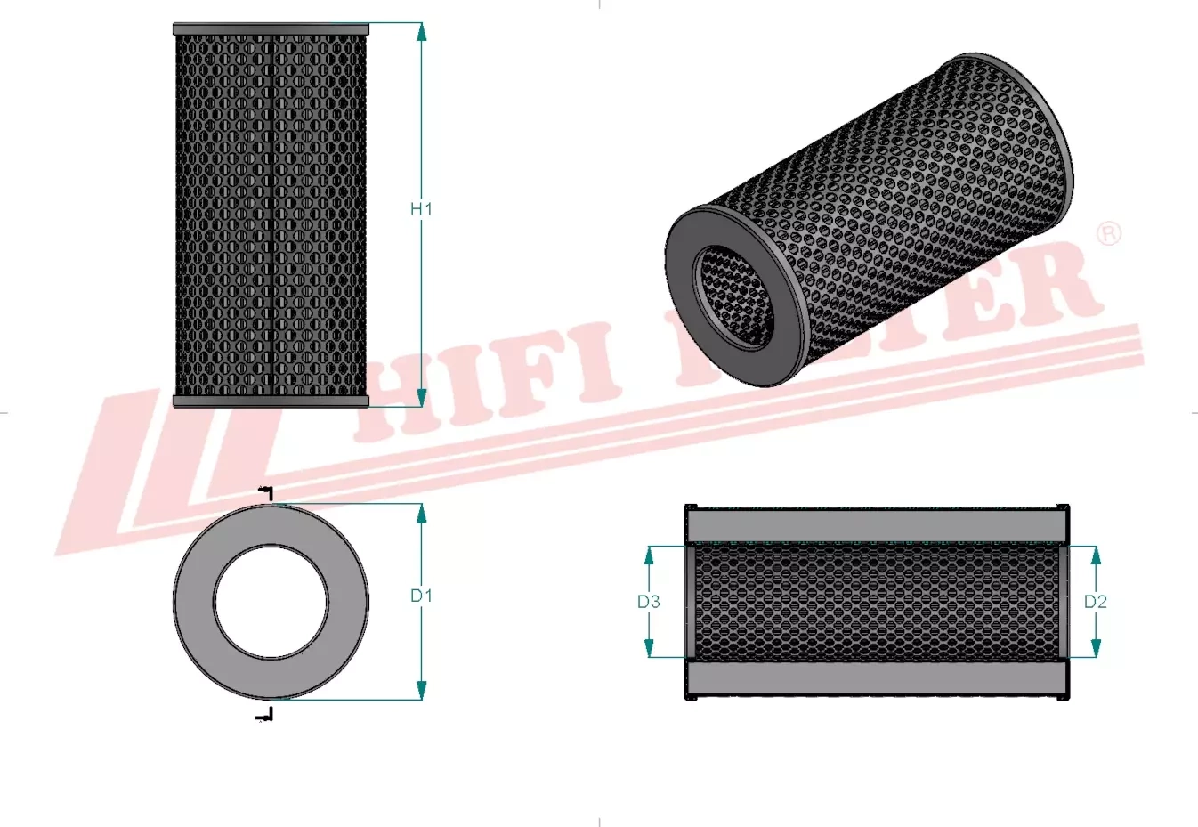 Гидравлический масляный фильтр HIFI FILTER SH 60131