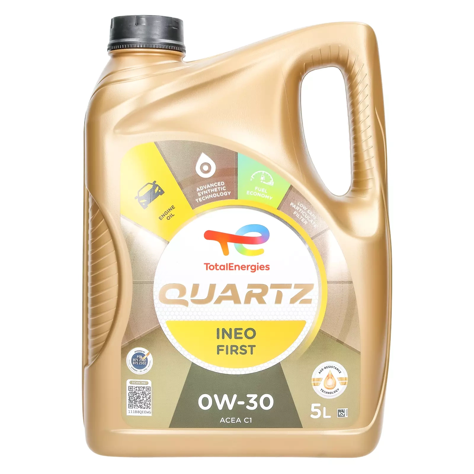 Моторное масло Total Quartz Ineo First 0W-30, 5 л