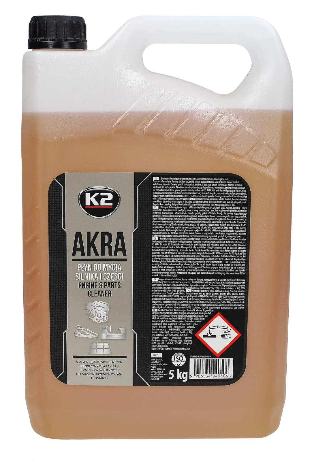 Жидкость для мойки двигателя K2 AKRA, 5 л
