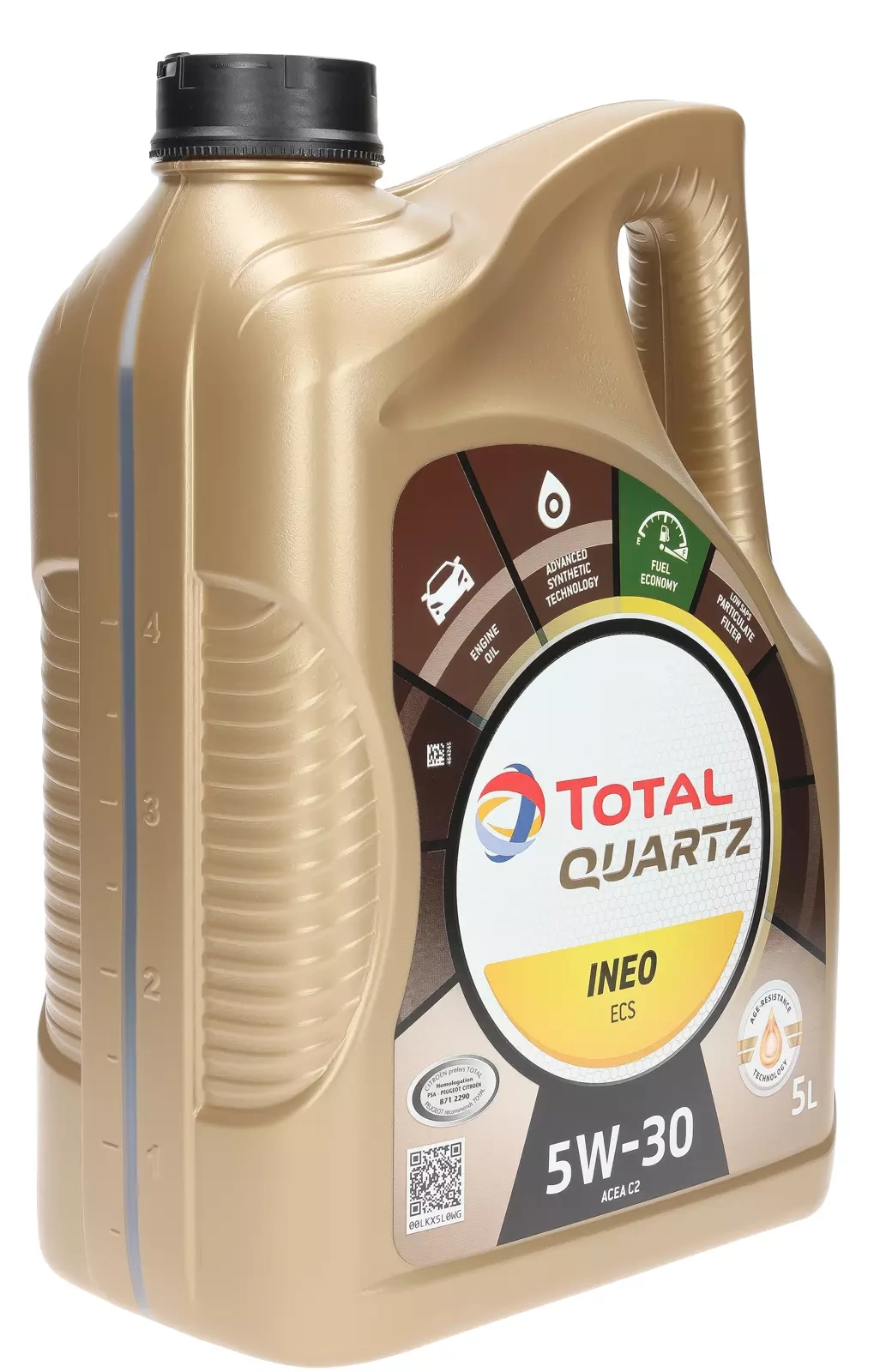 Моторное масло Total Quartz INEO ECS 5W-30, 5 л