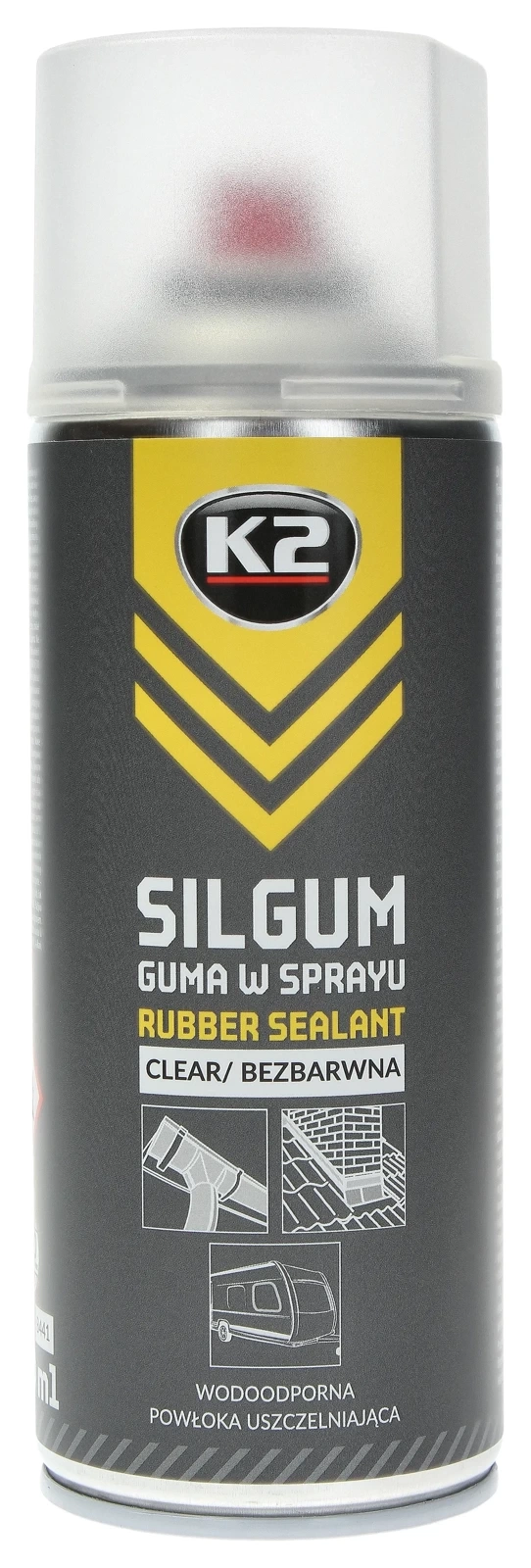 Строительный герметик бесцветный K2 SILGUM 400 мл