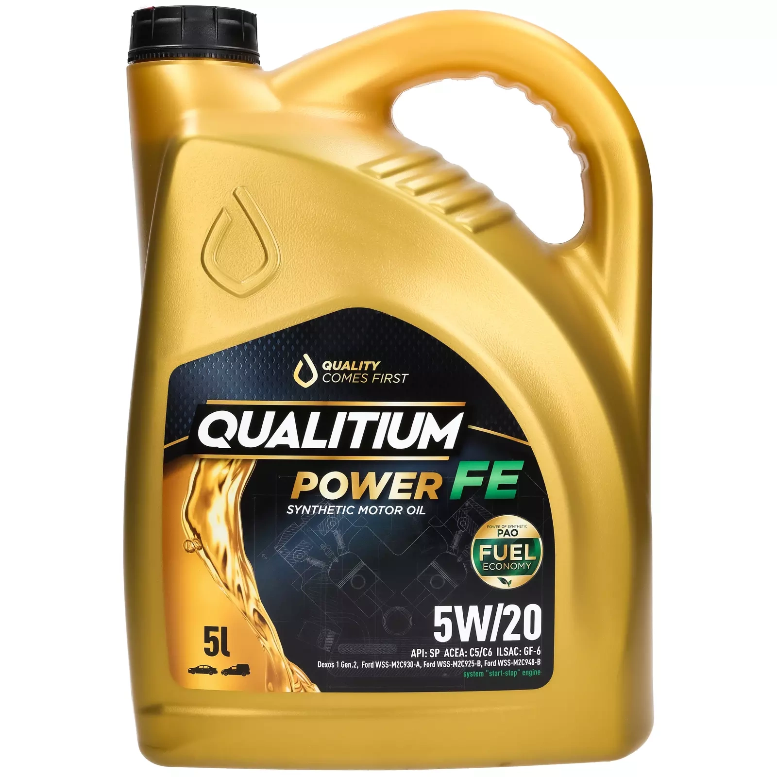 Моторное масло Qualitium Power FE 5W-20, 5 л