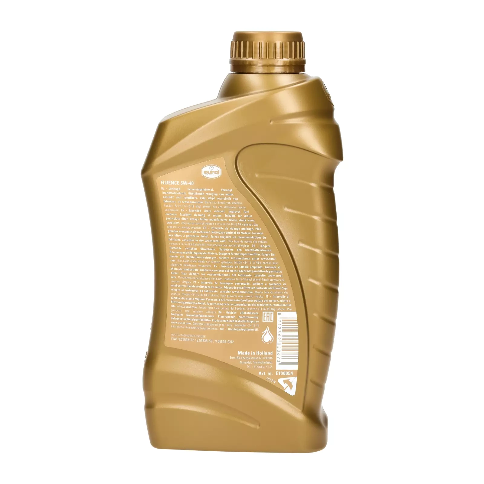 Моторное масло Eurol Fluence 5W-40, 1 л