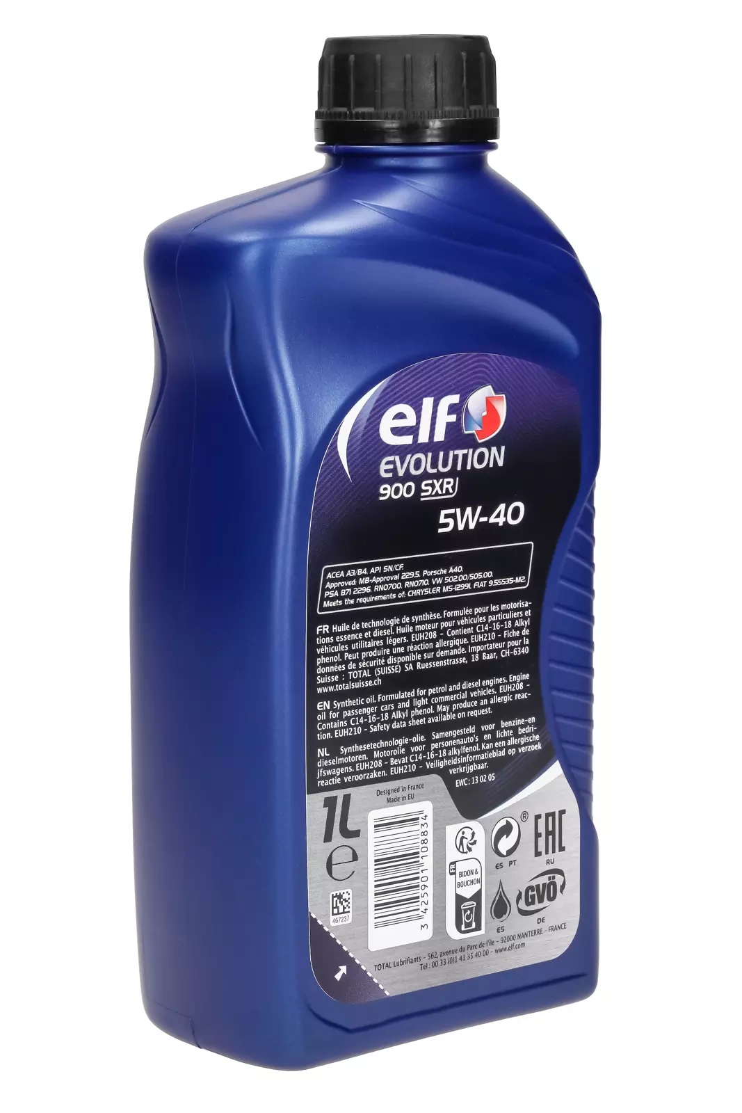 Моторное масло Elf Evolution 900 SXR 5W-40, 1 л