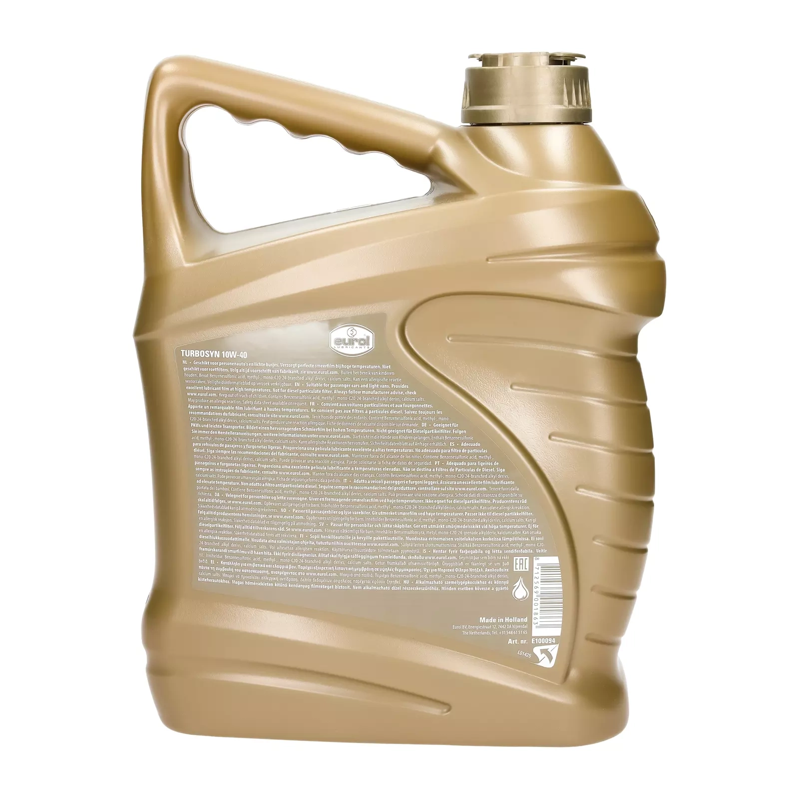 Моторное масло Eurol Turbosyn 10W-40, 4 л