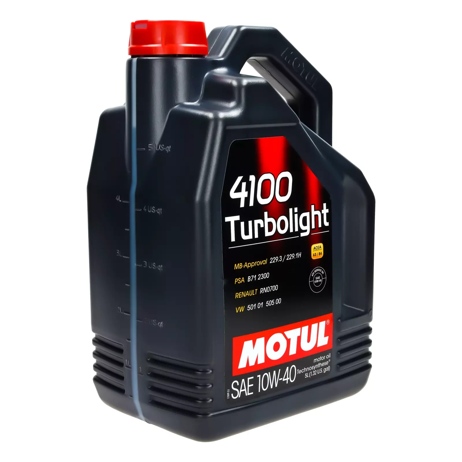 Моторное масло Motul 4100 Turbolight 10W-40, 5 л