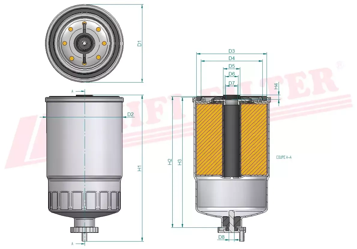 Топливный фильтр HIFI FILTER SN 327
