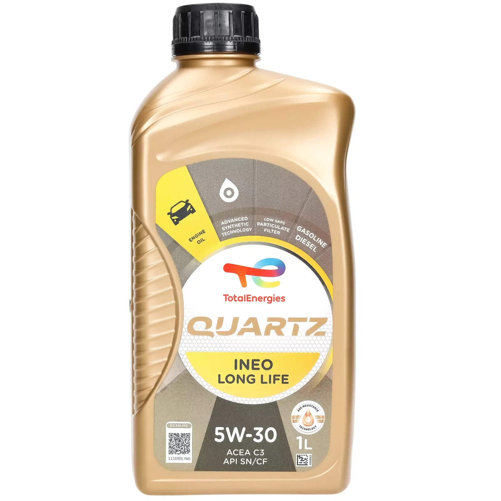 Моторное масло Total Quartz Ineo Long Life 5W-30, 1 л