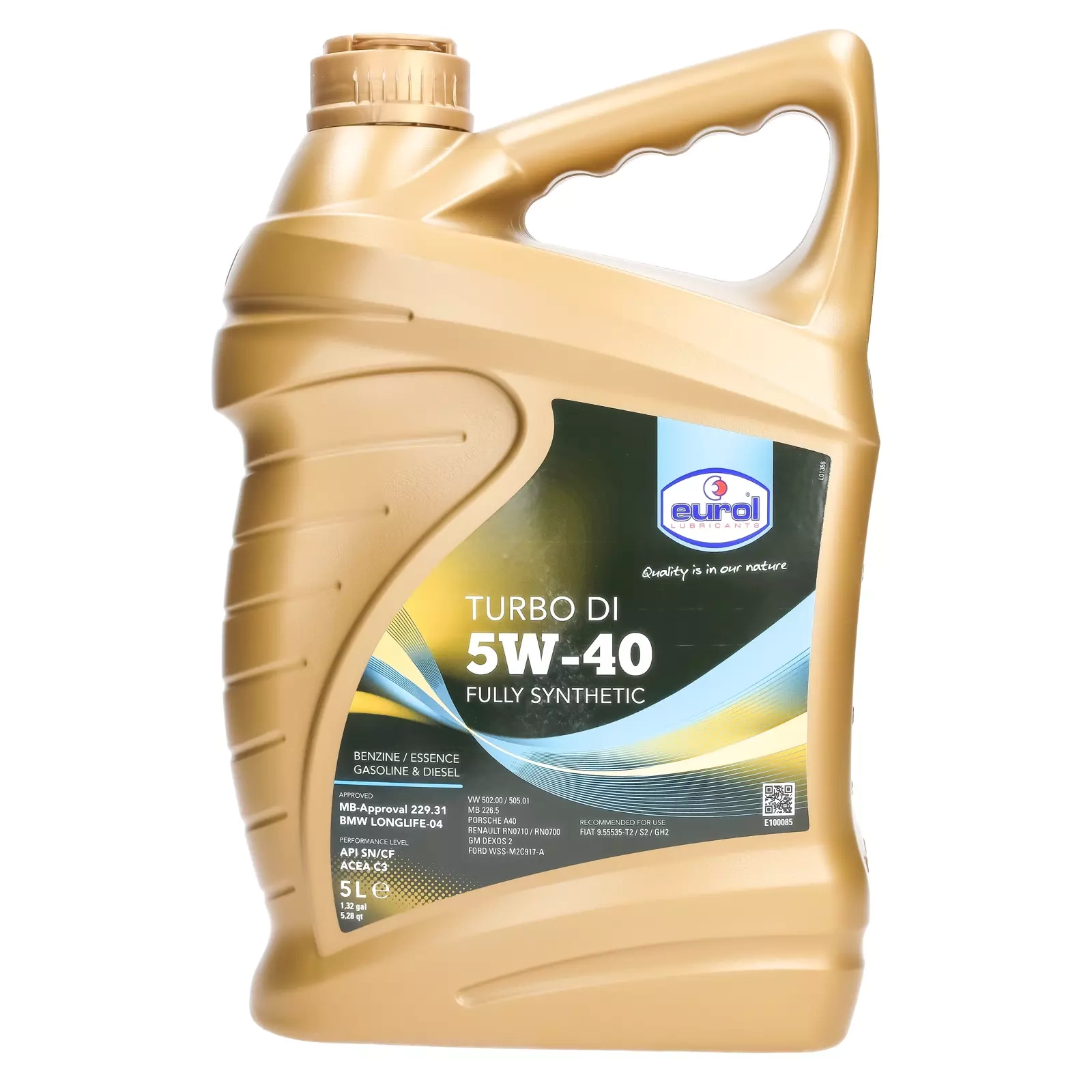 Моторное масло Eurol Turbo DI 5W-40, 5 л