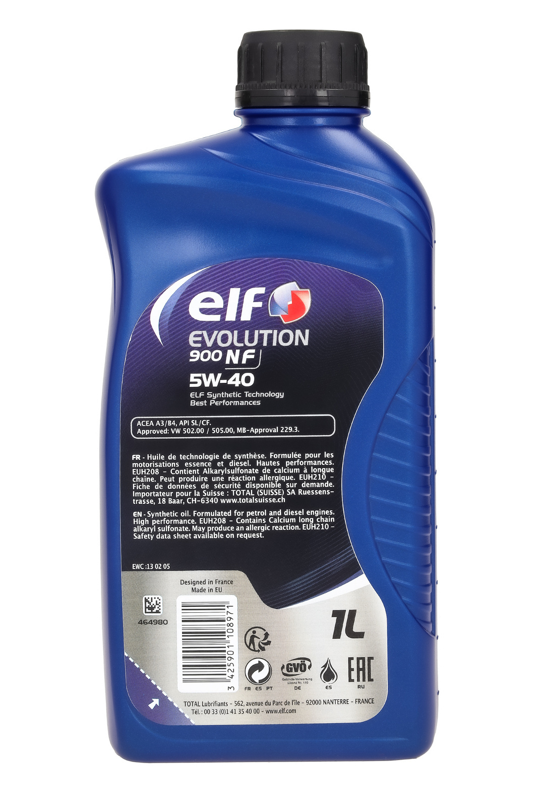 Моторное масло Elf Evolution 900 NF 5W-40, 1 л