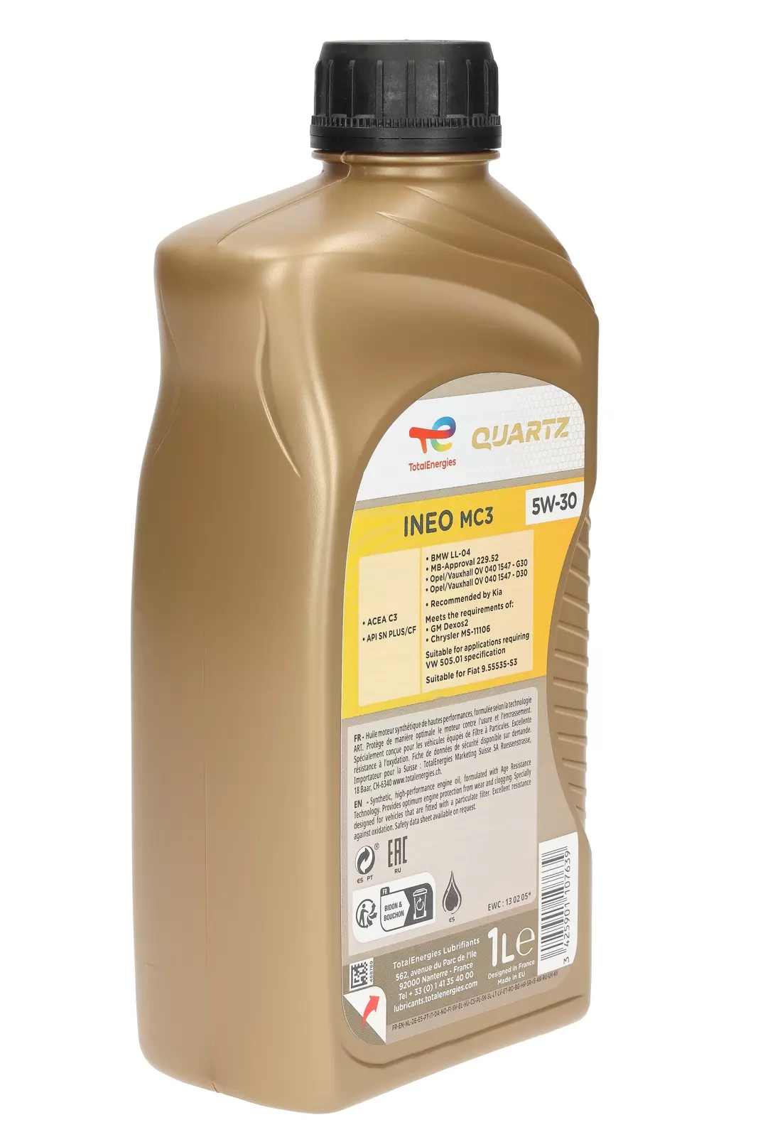 Моторное масло Total Quartz Ineo MC3 5W-30, 1 л